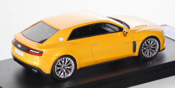 Audi Sport quattro concept, energiegelb, IAA 2013, Looksmart Models, 1:43, PC-Box, limitierte Auflag