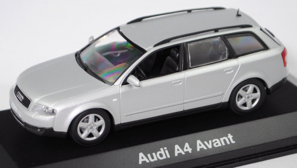 Audi A4 Avant 3.0 quattro (2. Gen. A4, B6, Modell 01-04), lichtsilber metallic, Minichamps, 1:43, mb