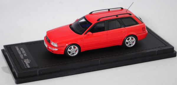 Audi Avant RS2 (Baureihe B4, Typ 8 C / P1, Modell 1994-1995), laserrot, TOP MARQUES, 1:43, PC-Box