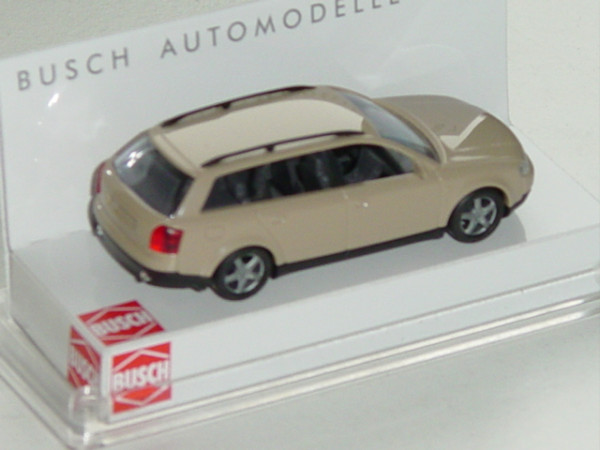 Audi A4 Avant, Mj. 02, hell-graubeige, Busch, 1:87, PC-Box