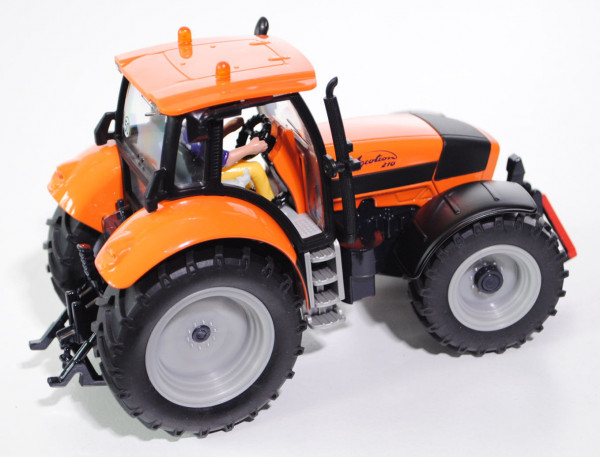 00403 SSC DEUTZ-FAHR Agrotron 210 Traktor (Typ MK4, Modell 2003-2004), hellrotorange/mattschwarz/sch