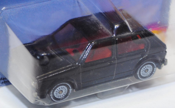 00003 VW Golf I (Typ 17), Modell 1978-1980, schwarz, innen rot, Lenkrad schwarz, Verglasung rauch, R