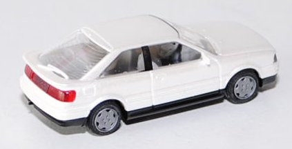 Audi Coupé (B3, Typ 89C), Modell 1988-1991, weißperlmuttmetallic, innen papyrusweiß, Aero-Felgen sil