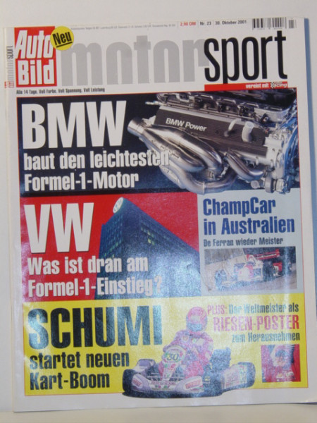 Auto Bild motorsport, Heft 23, 30. Oktober 2001