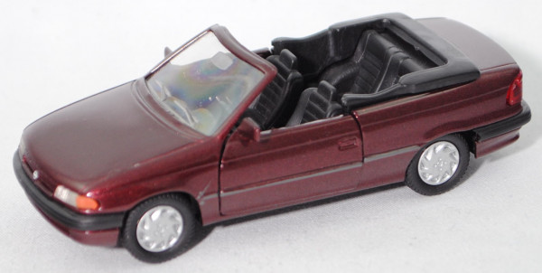 Opel Astra Cabrio 2.0i (Typ F, Modell 1993-1994), florentinarot metallic, GAMA® mini, 1:43, mb