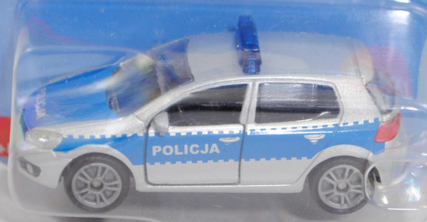 06001 PL VW Golf VI 2.0 TDI (Typ 1K, Mod. 08-12) Patrol Car, silber, POLICJA, P29e (Limited Edition)