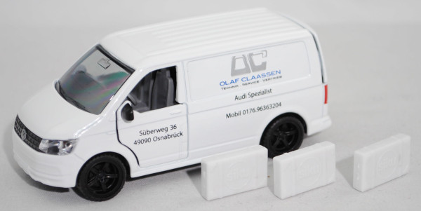 00401 Claassen VW T6 Kastenwagen (Mod. 2015-2019), weiß, OC / OLAF CLAASSEN, SIKU, 1:50, L17mpK