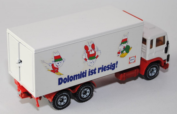 00008 Volvo F 7 TURBO Kühlwagen, cremeweiß/verkehrsrot, Dolomiti ist riesig! Langnese, L9