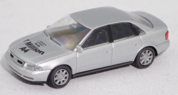 Audi A4 1.8 T quattro (B5, Typ 8D2, Mod. 1994-1999), silbermet. (vgl. lichtsilber), Rietze, 1:87, mb