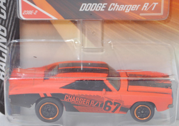 Dodge Charger R/T (2. Gen., Facel. 1969, Mod. 69-70) (Nr. 238E-2), orange matt, majorette, 1:66, mb