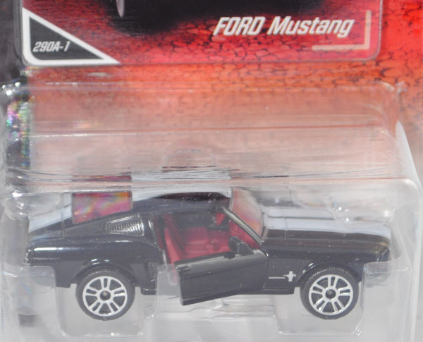 Ford Shelby Mustang I Fastback (2. Generation, Modell 1967-1968) (Nr. 290A-1), schwarz, 1:62, mb
