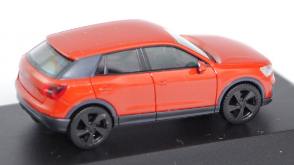 Audi Q2 (Modell 2016-), korallenrot, Herpa, 1:87, Werbeschachtel