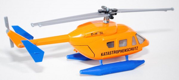 Hubschrauber BK 117 mit Schwimmer, pastellorange/signalblau, KATASTROPHENSCHUTZ / D-HGSL, L14a