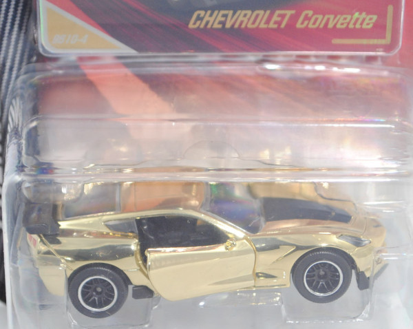 Chevrolet Corvette C7.R (7. Gen., Typ C7, Mod. 14-19), gold, majorette, 1:60, Blister Gold Edition