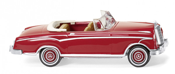 Mercedes-Benz 220 S Cabriolet (W 180, MOPF 1957, Modell 1957-1959), rubinrot, Wiking, 1:87, mb