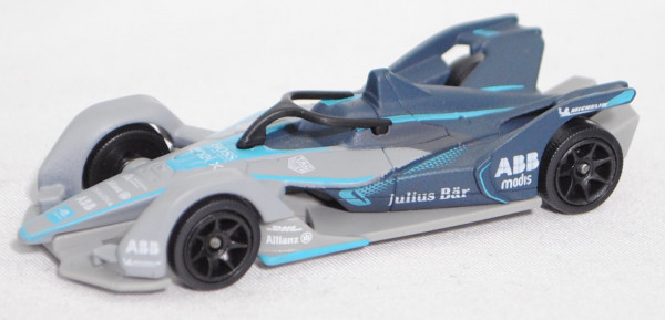 Formula-E Auto Gen2 (Typ Auto Gen2, Mod. 18-20), grau/blau, Championship 19/20, majorette, 1:64, mb