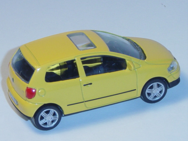 VW Fox, Mj. 2005, imolagelb, 1:50, Norev, Werbeschachtel