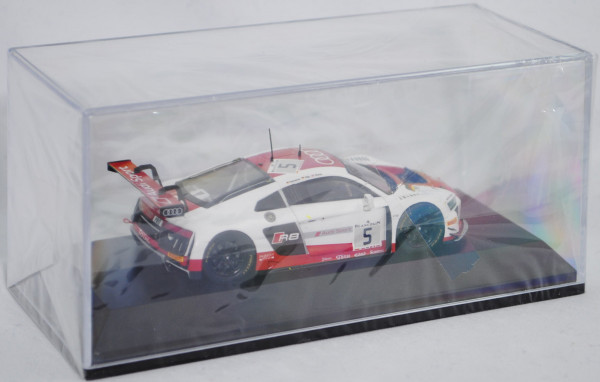 Audi R8 LMS (2016), weiß/rot, 24h Spa-Francorchamps 2015, Nr. 5 (3. Platz), Fahrer: Christian Mamero