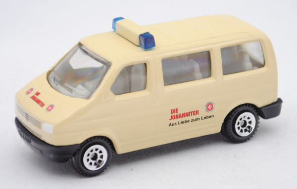 VW T4 facelift Caravelle (Mod. 1996-2003) Polizei-Mannschaftswagen, elfenbein, DIE / JOHANNITER