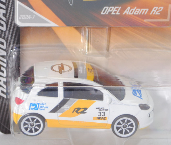 Opel Adam R2 (Mod. 2013-) (Nr. 202A), reinweiß/signalgelb, ADAC-Opel-Rallye-Cup, Nr. 33, Nr. 202A-1