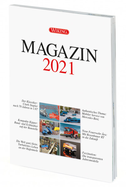 WIKING MAGAZIN 2021, Themen: Clark Stapler, Normag Faktor I, Mercedes-Benz Service, DIN-A4