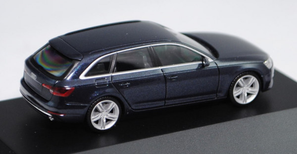 Audi A4 Avant, dunkelblau, 2015, Modellauto, Fertigmodell, I-Herpa 1:87