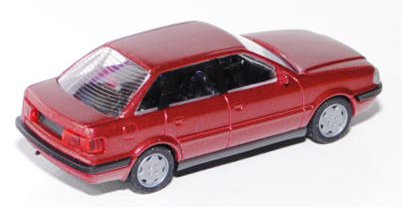 Audi 80 (B4, Typ 8C), Modell 1991-1994, purpurrotmetallic, Rietze, 1:87, mb