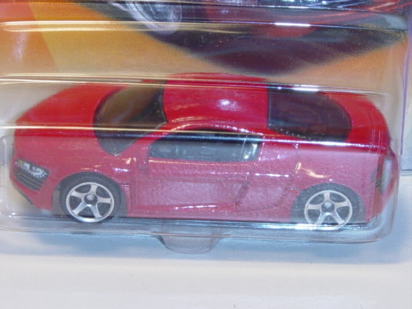 Audi R8, Mj. 2007, rubinrot, Matchbox, 1:62, mb