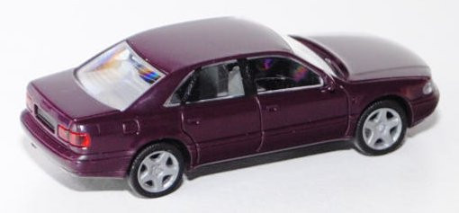 Audi A8 (D2, Typ 4D), Modell 1994-2002, purpurviolett, Rietze, 1:87, Werbeschachtel