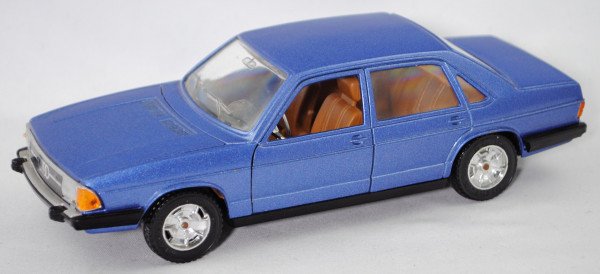 Audi 100 GLS (2. Gen., C2, Typ 43, VFL, Mod. 1976-1978), h.-violettblaumet., mebetoys MATTEL®, 1:25