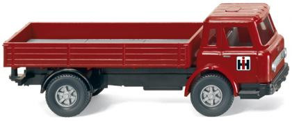 International Harvester Pritschen-LKW, Modell 60er Jahre, rubinrot/schwarz, IH, Wiking, 1:87, mb