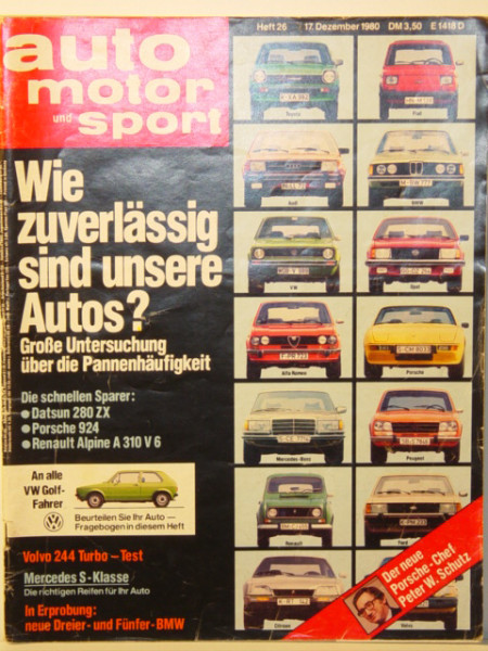 auto motor und sport, Heft 26, 17. Dezember 1980