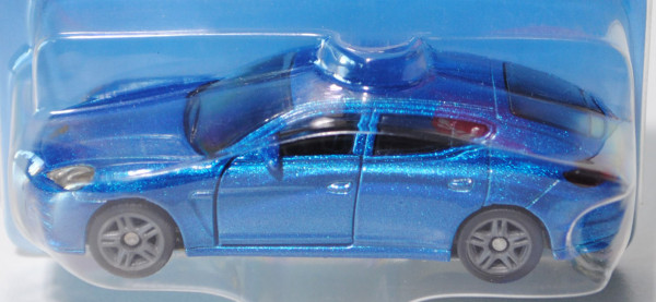 00000 Porsche Panamera 4S (1. Gen., Typ 970, Mod. 2009-2013), verkehrsblaumetallic, SIKU, 1:58, P29c