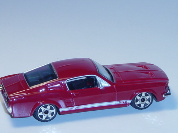 Ford Mustang GT, rubinrot, innen schwarz, Bburago, 1:43, mb