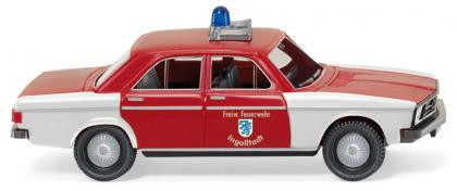 Feuerwehr - Audi 100 (C1, Typ 104, Mod. 68-73), rot, Freiw. Feuerwehr / Ingolstadt, Wiking, 1:87, mb