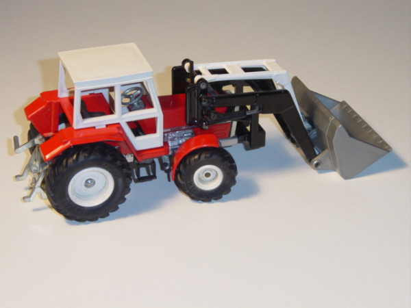 Massey Ferguson 3050 A Traktor mit Schaufellader, verkehrsrot, Felgen weiß