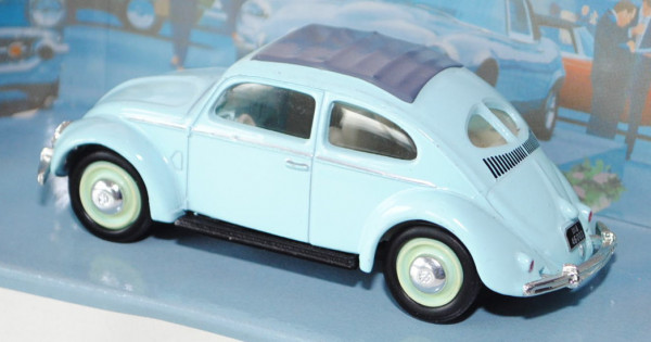 VW Käfer Standardlimousine mit geschlossenem Faltdach (Typ 11) (Brezelkäfer), Modell 1951, hell-lich