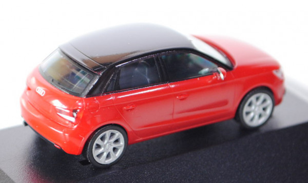 Audi A1 Sportback, Modell 2012-, misanorot, Herpa, 1:87, Werbeschachtel