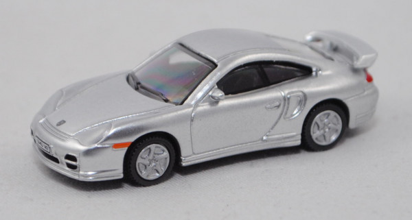 00000 Porsche 911 GT2 (Typ 996, MK1, Modell 2000-2003), weißaluminiummetallic, ca. 1:87, P31R
