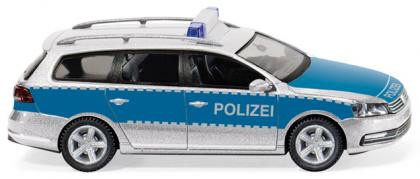 Polizei - VW Passat Variant, Typ B7, silber/blau, Wiking, 1:87, mb