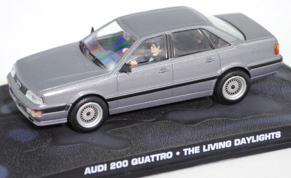 Audi 200 quattro (C3, Typ 44, Mod. 83-88), graumetallic, James Bond 007 - The Living Daylights, 1:43