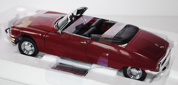 Citroen DS 19 Cabriolet, Modell 1960-1967, purpurrot, Sun Star THE PREMIUM Collection, 1:18, mb