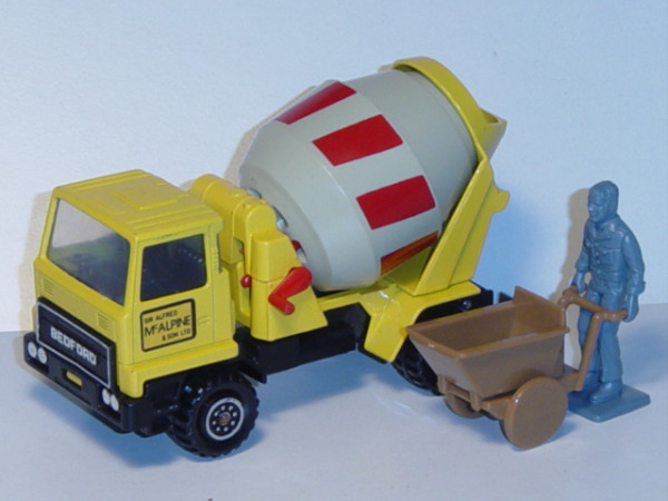 Bedford T.M. Ready-Mix Concrete Truck, kadmiumgelb/hell-grünbeige, SIR ALFRED / MC ALPINE / & SON LT