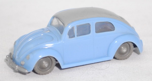 00000 Volkswagen 1200 (Typ 11, Modell 1953-1957), pastellblau, Dach grau, Stoßstange hinten weg