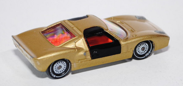 00005 Ford GT 40, goldmetallic/schwarz, Verglasung klar, R11
