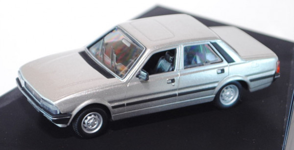 Peugeot 505 SR, Modell 1979-1986, silber, Norev, 1:43, PC-Box (Riss im Deckel)