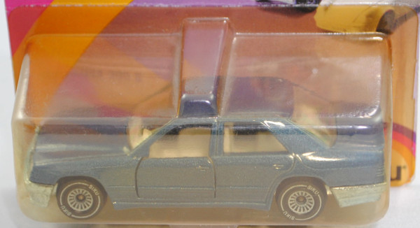 00004 Mercedes-Benz 300 E (Mod. 85-86), h.-violettblaumet., Mittelkonsole strukturiert, P23 vergilbt