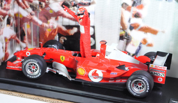 Ferrari F2004, leuchtrot/reinweiß, Team Scuderia Ferrari Marlboro (1. Platz), Fahrer: Michael Schuma