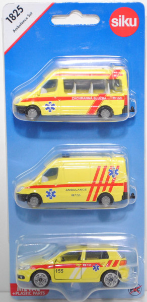 06100 CZ Ambulance Set mit MB Sprinter II Kleinbus und Kastenwagen + VW Golf VI, C 155, P29e Limited