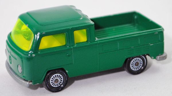 00005 VW Transporter T2 DoKa (Typ T2a/b, Mod. 1971-1972), türkisgrün (neu lackiert), R11, SIKU, 1:60